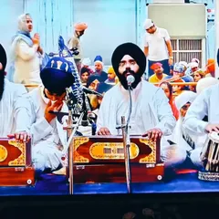 A view from the television broadcast of our Gurbani Kirtan performance. It is a blessing to be able to share these divine moments with people everywhere.