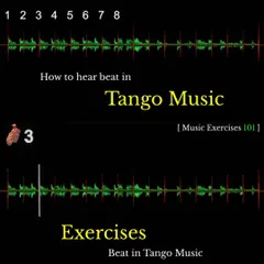My 'TangoShastra' YouTube channel includes systematic music exercises to help you learn how to hear the beat in Tango music. This visual shows how we break down the sound wave to identify the rhythm.