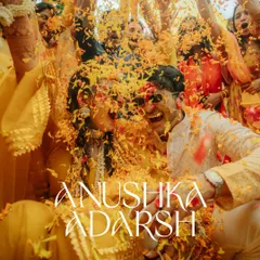 The pure, unscripted joy of a Haldi ceremony. I love capturing the explosion of color and laughter as friends and family shower the couple with flower petals.