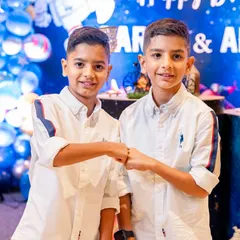 Double the joy. It was so much fun photographing these twin boys on their birthday and capturing the special bond they share with a celebratory fist bump.