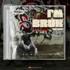 The cover for my 'I'm Bruk' mixtape. It's a raw transmission from the underground, built on broken rhythms and restless energy for those who feel too much.
