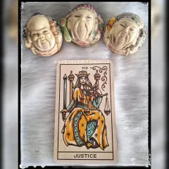 A March forecast with the Justice card, indicating clarity, balance, and fair decisions. The affirmation: "I am aligned with my highest purpose."