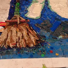 A showcase of the incredible "waste to art" creations by artist Sunil Vyas. These portraits and scenes are made from discarded materials like plastic wrappers and other waste, promoting the message of "Reduce, Reuse, Recycle" through powerful art.