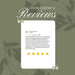 "I am beyond pleased with the work from WallsToHome Interiors." This review highlights our professionalism, timeliness, and ability to stay within budget.