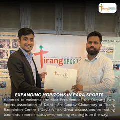We are expanding our horizons into para-sports. It was an honor to host the Vice President of the Divyang Para Sports Association of Delhi to discuss making badminton more inclusive. Something exciting is on the way for para-athletes.
