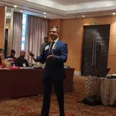 Sharing insights on design and development during a presentation. I am passionate about discussing how we can create beautiful and functional environments for our clients.
