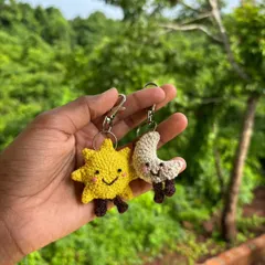I absolutely love making matching sets like these sun and moon keychains. They're a super cute way to stay connected with your favorite person, whether they're your sunshine or your moon.