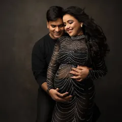 There is a special kind of love that fills the studio during a couple's session. It’s in the quiet smiles and gentle touches. I love capturing the shared excitement and the deep connection between two people about to start their greatest adventure together.