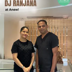 Beats, beauty, and beyond. We were thrilled to have the iconic DJ Ranjana at our clinic for a skin refresh with our expert doctor. Skin confidence is the real headliner.