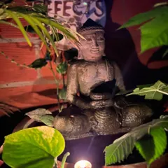 The peaceful Diwali vibes at my studio. A simple light can make the space feel so magical and serene. This is the calm and happy atmosphere I love to share with everyone who visits.