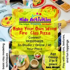 Learning should be fun and hands-on, which is why I designed this "Bake Your Own Wood Fire Clay Pizza" activity. It's a wonderful sensory experience where kids from 2 to 9 years old can learn basic modeling techniques, play with colors and textures, and enjoy a creative playdate. These sessions are available in the studio, online, or even at your own place.