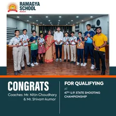 We are incredibly proud of our young champions from Ramagya School who qualified for the 47th U.P. State Shooting Championship. Our coaching is designed to turn potential into podium finishes, and their success is a testament to our shared dedication.