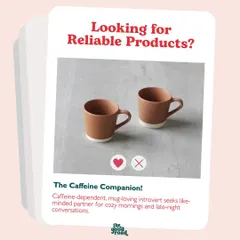 Swipe right on "The Caffeine Companion". These cozy mugs are looking for a like-minded partner for warm mornings and late-night conversations.