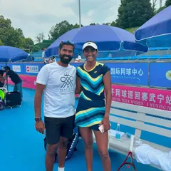 Exciting Announcement: Tennis champion Rutuja Bhosale has joined our academy. I am delighted to be part of her journey and look forward to reaching great success together.