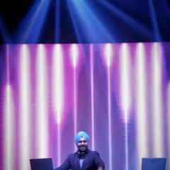Me at my happy place, surrounded by lights and music. There's no better feeling than being at the console and seeing a happy, dancing crowd.
