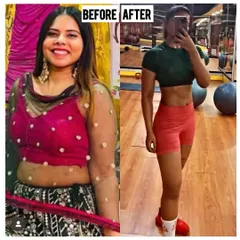 From traditional wear to gym wear, her confidence now shines in any setting. This image captures her in her element at the gym, owning the hard work that led to her incredible fat loss journey.