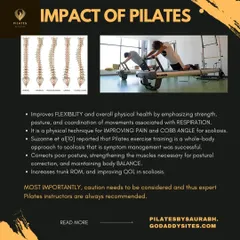 A detailed look at the impact of Pilates on scoliosis. The exercises improve flexibility, correct poor posture, and increase trunk range of motion, which are all backed by studies on symptom management.