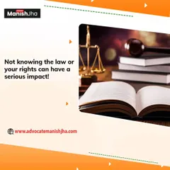 Not knowing the law or your rights can have a serious impact on your personal and professional life. This graphic serves as a reminder of the importance of seeking professional legal counsel, which I provide.