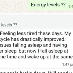 A client shares how her energy levels have improved and, most importantly, how her sleep cycle has drastically improved. Regulated sleep is a cornerstone of recovery and overall health, and it's a common benefit our clients experience when they start fueling their bodies correctly.