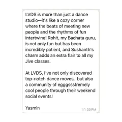 Our designer, Yasmin, shares her experience. She describes LVDS as a cozy corner where she discovered top-notch dance moves and an extremely cool community.