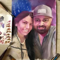To create a great oil portrait, I always start by planning the composition and gathering good photo references. I focus on getting the likeness right with a detailed drawing before I even start painting.