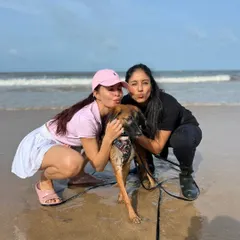 This is the best kind of success story. One of the six puppies we rescued from a box, now named Zhandu, happy and loved in his new home with Jacqueline Fernandez.