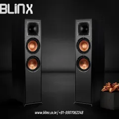The Klipsch Reference Premiere floorstanding speakers are engineered for real to life sound. Their proprietary horn technology and titanium tweeters ensure minimal distortion, delivering the full power and emotion of a live performance.