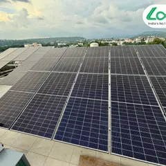 A stunning rooftop view of a 10kW hybrid system installation in Ramnagar, Nainital. We used 17 advanced Topcon DCR panels to maximize energy generation in the hilly terrain, ensuring reliable power all year round.