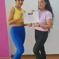 Our next studio is coming to Ghaziabad with Pushpi. Here we are at her certification, marking the start of her journey as a DtF trainer.