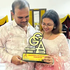 Sharing a special moment with my husband, my biggest supporter, after the awards ceremony.