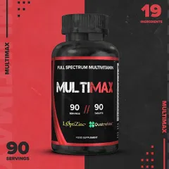 This is Multimax, a full-spectrum, iron-free multivitamin I recommend to fill dietary gaps. With 19 key ingredients, it's designed to provide the essential vitamins and minerals your body needs to function optimally.