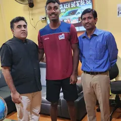 A proud moment with one of my successful athletes. Supporting players like Sunil on their journey to the national level is the most rewarding part of my job.