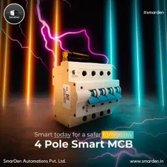 This is our 4 Pole Smart MCB, the core of our industrial and commercial automation solutions. It's not just about remote on/off; it's about providing robust circuit protection, scheduling, and detailed energy monitoring to make your operations safer and more efficient.