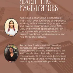 I'm excited to facilitate this zine-making workshop for self-discovery. It's an art therapy session designed to help you explore emotions and build awareness through creativity. No artistic experience needed.