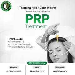 If you are worried about thinning hair, PRP treatment can help. It works to prevent hair fall, improve hair strength, and promote natural growth, giving you back your confidence.