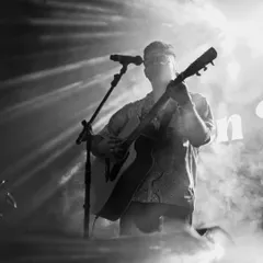 A black and white shot from my show in Goa. The combination of stage smoke and lighting created such a magical mood for this performance.