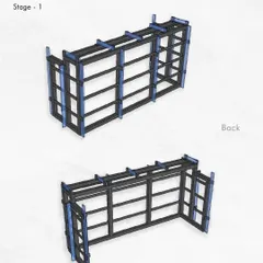 Here's how we did it: Stage 1 involved creating a precise metal framework to serve as the skeleton of the bar.