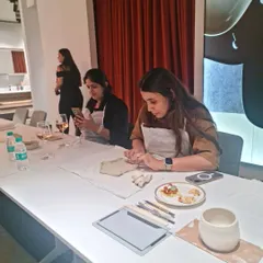 Participants at my workshop for female architects, engaged in hand-building techniques. These events are a wonderful way to celebrate artistry and connect with fellow creatives.