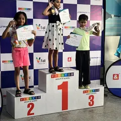 So proud of Kiara Shetty from Club Millennium for her amazing performance! She secured second place in Butterfly and third place in Freestyle at the Vibgyor Group of Schools Swimming Competition.