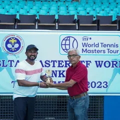 Another moment of victory for our founder at the ITF World Tennis Masters Tour. This competitive spirit is at the core of our academy's ethos.