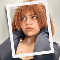 A creative shot from my "Shapes & Colors" hair series, featuring the fierce copper brown bob. This look is all about owning your personal vibe.