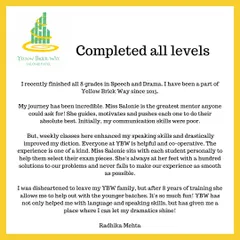 From student to curriculum design intern, Radhika's journey is a source of immense pride. This testimonial speaks to the lasting impact of our classes and the family we build along the way.