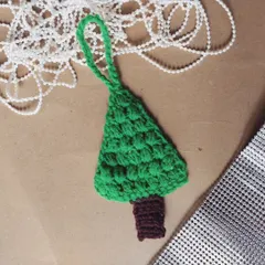 Get ready for Christmas with my handmade crochet ornaments. This little Christmas tree is a perfect addition to your holiday decor.