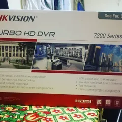 This is the box for a Hikvision Turbo HD DVR, the central brain of the security system. It records all the footage from your cameras and allows you to play it back whenever you need to.