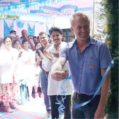 Our Co-Founder and CEO, Damian Miller, inaugurating the upgraded manufacturing line. This investment in 'Make in India' reflects our commitment to technological advancement and providing our customers with world-class products.