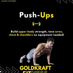 Push-ups are a classic for a reason. They build upper body strength, toning your arms, chest, and shoulders with no equipment needed.