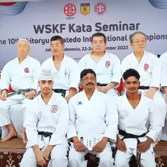 Learning never stops. Here I am with my master and esteemed Japanese grandmasters at the WSKF Kata Seminar in Indonesia. I am always a student first, so I can be the best teacher for you.