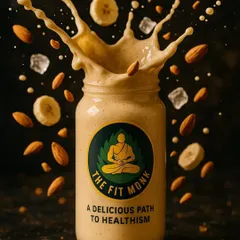 My Banana Almond smoothie is mindful fuel, monk-approved. It's a creamy and satisfying option that's perfect for a quick breakfast or a post-workout snack.