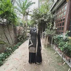 A closer look at our new collection. This sharara suit is made from black georgette with sequin and zari embellishments, paired with an organza dupatta.
