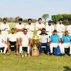 The victorious squad posing with the Rizvi Cup trophy. Winning is a habit we cultivate through consistent hard work and dedication at the academy.